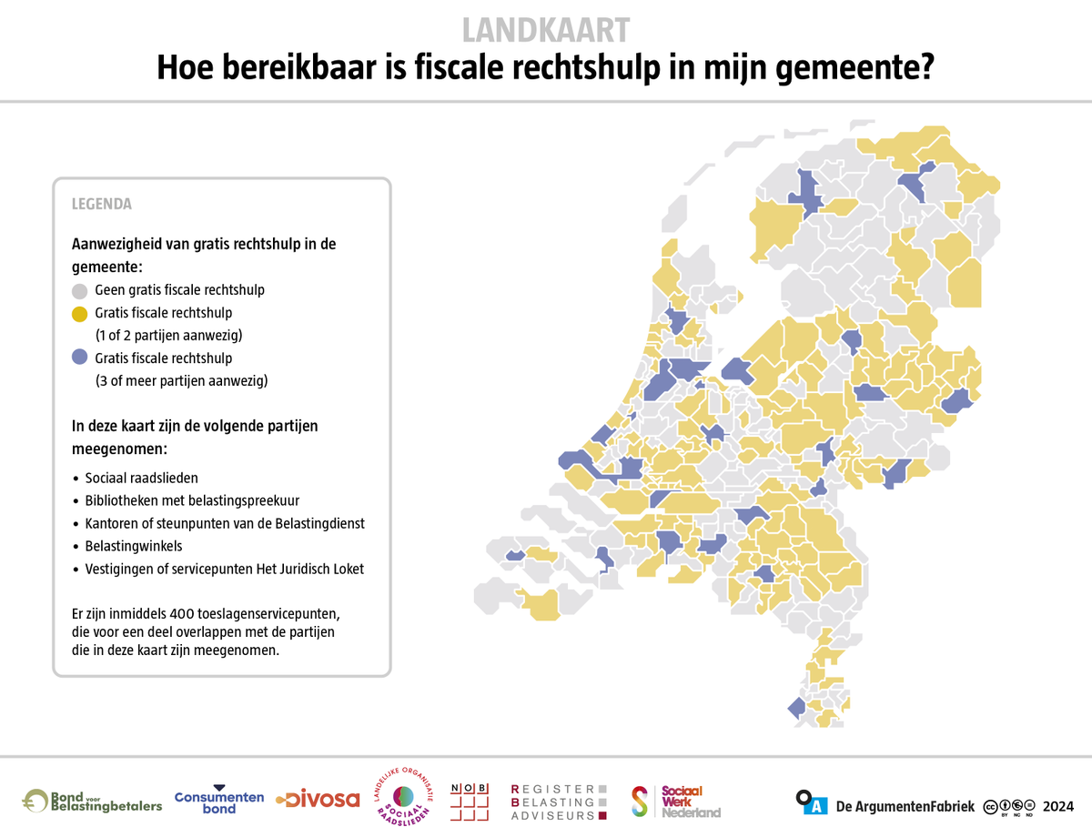Hoe bereikbaar is de fiscale rechtshulp in Nederland? Samen met <a href="/Belastingbond/">BvB</a> brachten we het in kaart.
argumentenfabriek.nl/nieuws/de-lapp…