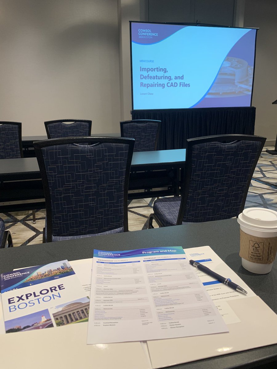 Excited for the first session of the day <a href="/COMSOL_Inc/">COMSOL</a> 2024 Boston!