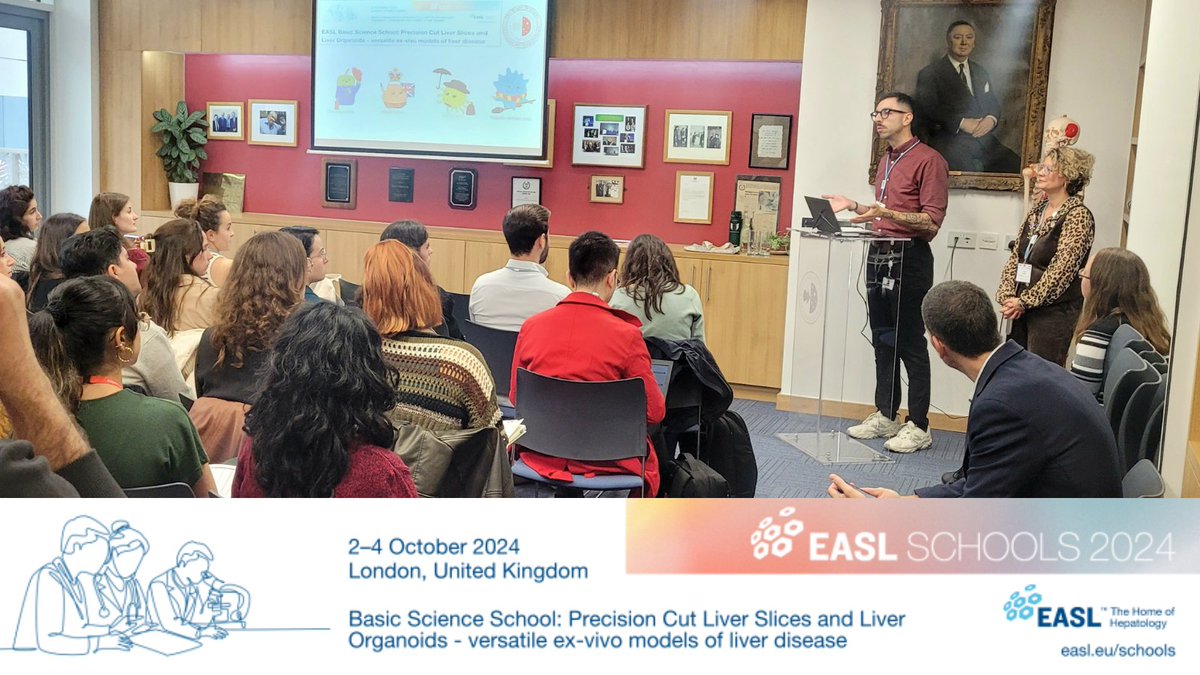 The Roger Williams Institute of Liver Studies (@inst_of_liver) on Twitter photo And we're off! A warm welcome to our delegates from around the world; to London, to the Institute and to the EASL Basic Science School 2024!
<a href="/EASLedu/">EASL Education</a> <a href="/EASLnews/">EASLnews</a> <a href="/f4liverresearch/">Foundation for Liver Research</a> <a href="/KCLImmunoMicro/">School of Immunology & Microbial Sciences</a> <a href="/kingsmedicine/">King's Faculty of Life Sciences & Medicine</a> <a href="/ChokshiLab/">Chokshi Lab London</a> <a href="/DrElePalma/">ElePalma</a> <a href="/UrbaniLab/">Urbani Lab</a> <a href="/Mariamaartinezg/">Maria Martínez Gómez</a> <a href="/taniapayos/">Tania</a> And we're off! A warm welcome to our delegates from around the world; to London, to the Institute and to the EASL Basic Science School 2024!
<a href="/EASLedu/">EASL Education</a> <a href="/EASLnews/">EASLnews</a> <a href="/f4liverresearch/">Foundation for Liver Research</a> <a href="/KCLImmunoMicro/">School of Immunology & Microbial Sciences</a> <a href="/kingsmedicine/">King's Faculty of Life Sciences & Medicine</a> <a href="/ChokshiLab/">Chokshi Lab London</a> <a href="/DrElePalma/">ElePalma</a> <a href="/UrbaniLab/">Urbani Lab</a> <a href="/Mariamaartinezg/">Maria Martínez Gómez</a> <a href="/taniapayos/">Tania</a>
