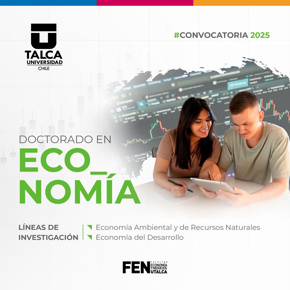 Te invitamos a conocer el Doctorado en Economía de la FEN-UTalca, acreditado ante la Comisión Nacional de Acreditación. 👩🏻‍💻🧑🏽‍💻