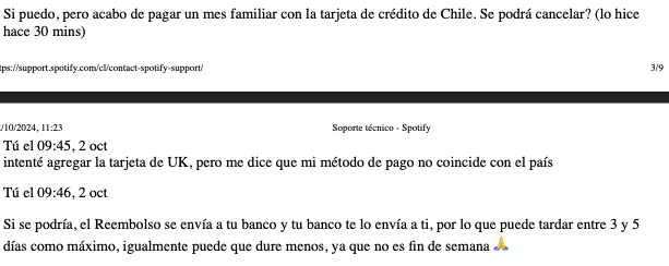 cfiguer1's tweet photo. @SpotifyChile por qué entregan información falsa e incorrecta? ¿es tan difícil hacerse cargo de los errores?
Me recomiendan cancelar el plan y solicitar reembolso. Luego recontratar plan. Finalmente nada funciona y Spotify no reembolsa.. resultado: 2 meses pagados y cero servicio https://t.co/Uo01ZFDyPO