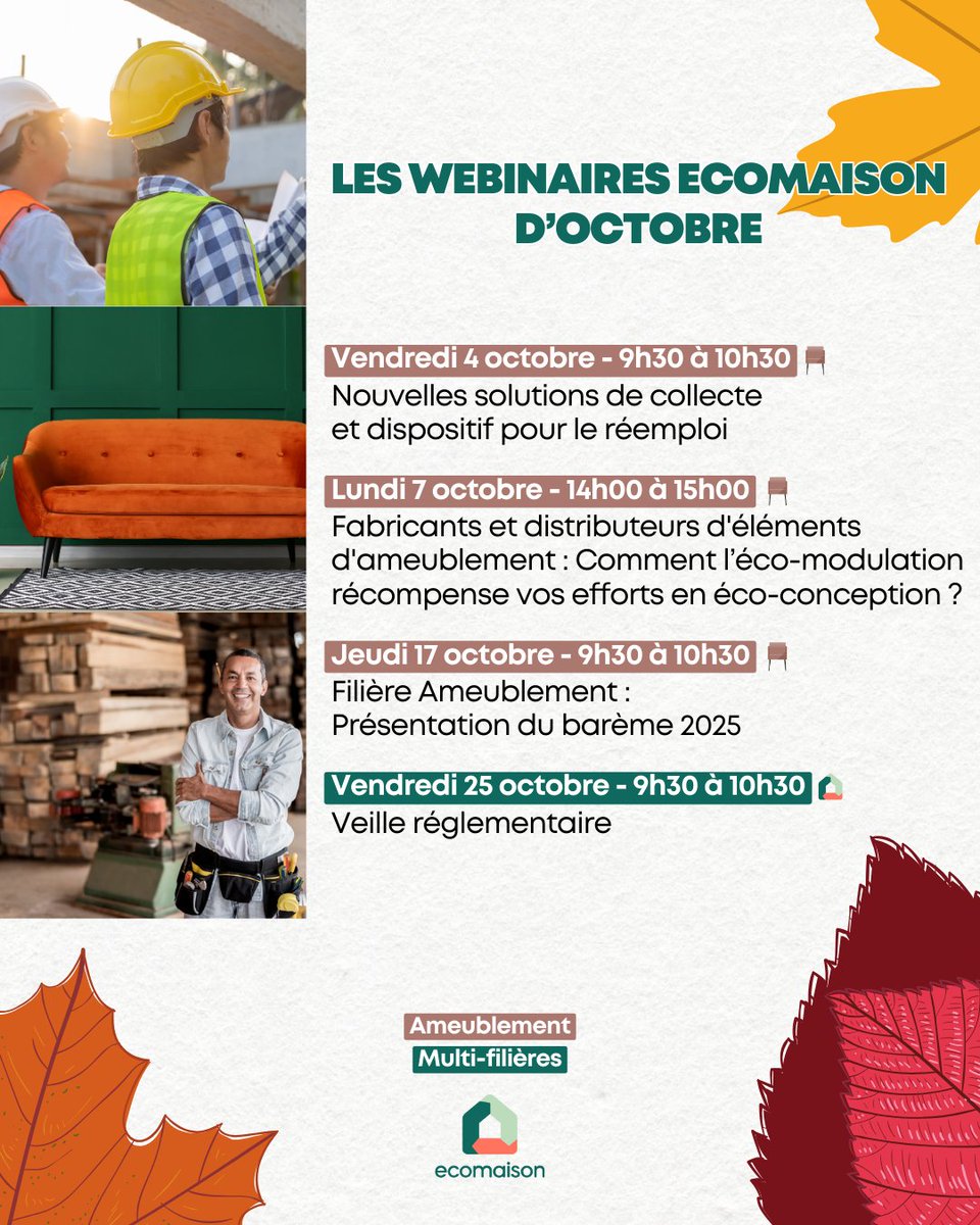 📅 Nos webinaires d'octobre sont arrivés ! 📅

Inscrivez-vous dès aujourd'hui pour ne rien rater de notre actualité et bénéficier des conseils de nos experts !

Inscriptions et informations 👉 loom.ly/cBaAs7M
