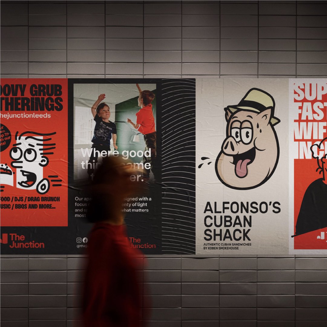 Street food poster campaign for @thejunctionleeds
