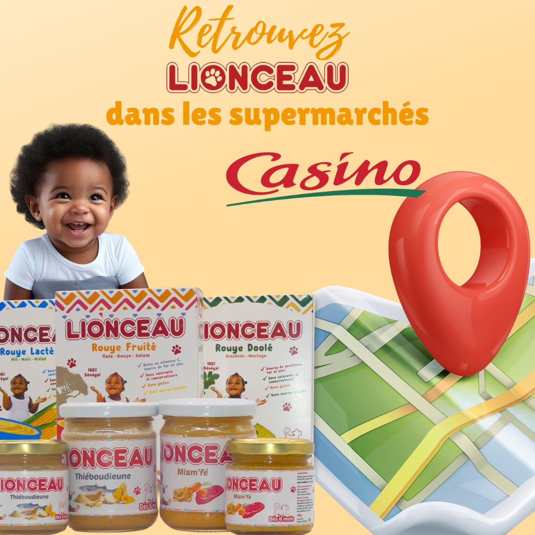 ✨✨ Retrouvez nos produits dans tous les supermarchés @casino_senegal, sauf à Bourguiba. N'attendez plus, faites le plein dès aujourd'hui🤗 !

- - - - - - - - - - - - - - - - - - - - - - - - - -

📱: +221 77 687 58 96