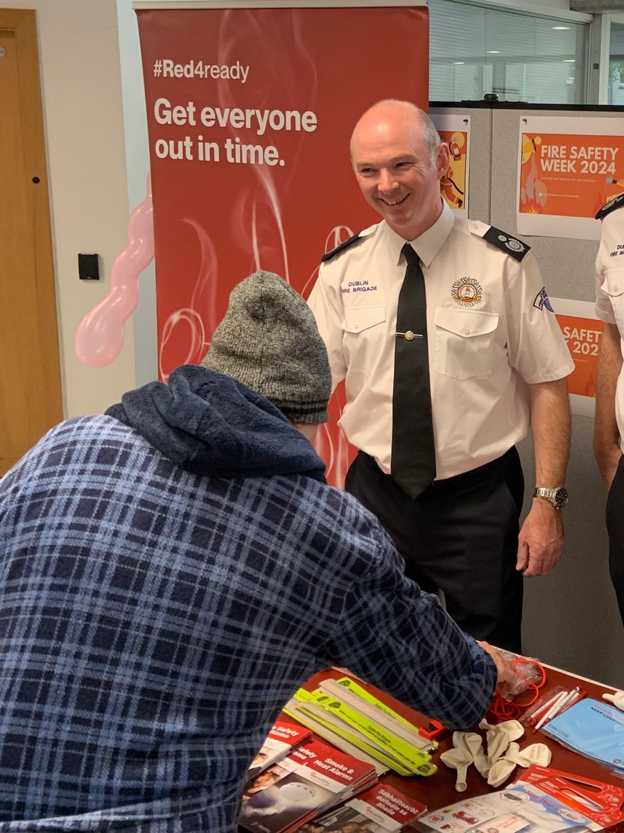 DubFireBrigade's tweet photo. Our Fire Prevention team visits continue today for Fire Safety week
Thank you to the Mater Hospital for hosting this morning
#24FSW #STOPfire
@MaterTrauma https://t.co/Bw81v67p15