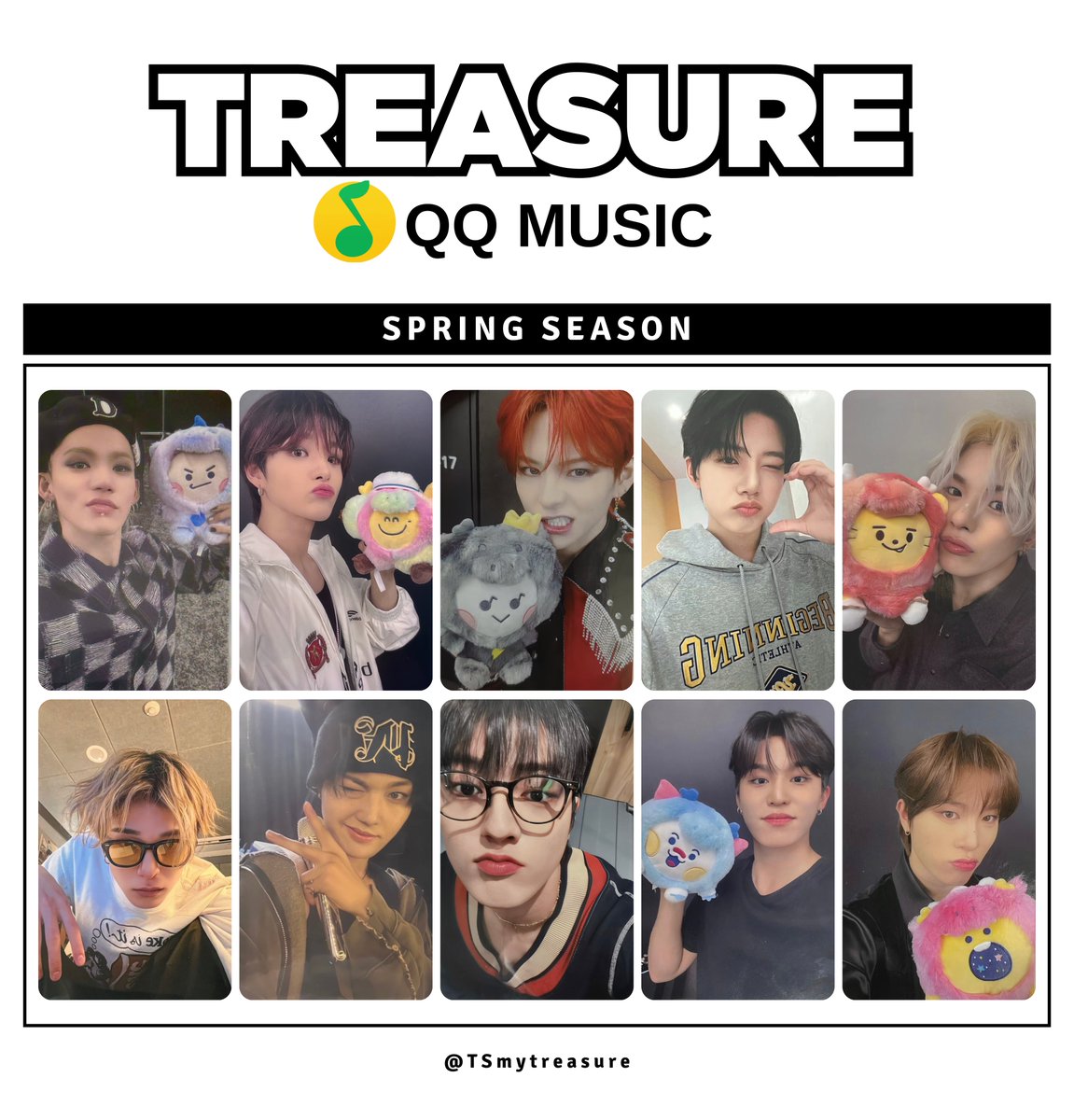 TREASURE QQ MUSIC PHOTOCARD TEMPLATE SEASON ✦ AUTUMN ✦ WINTER