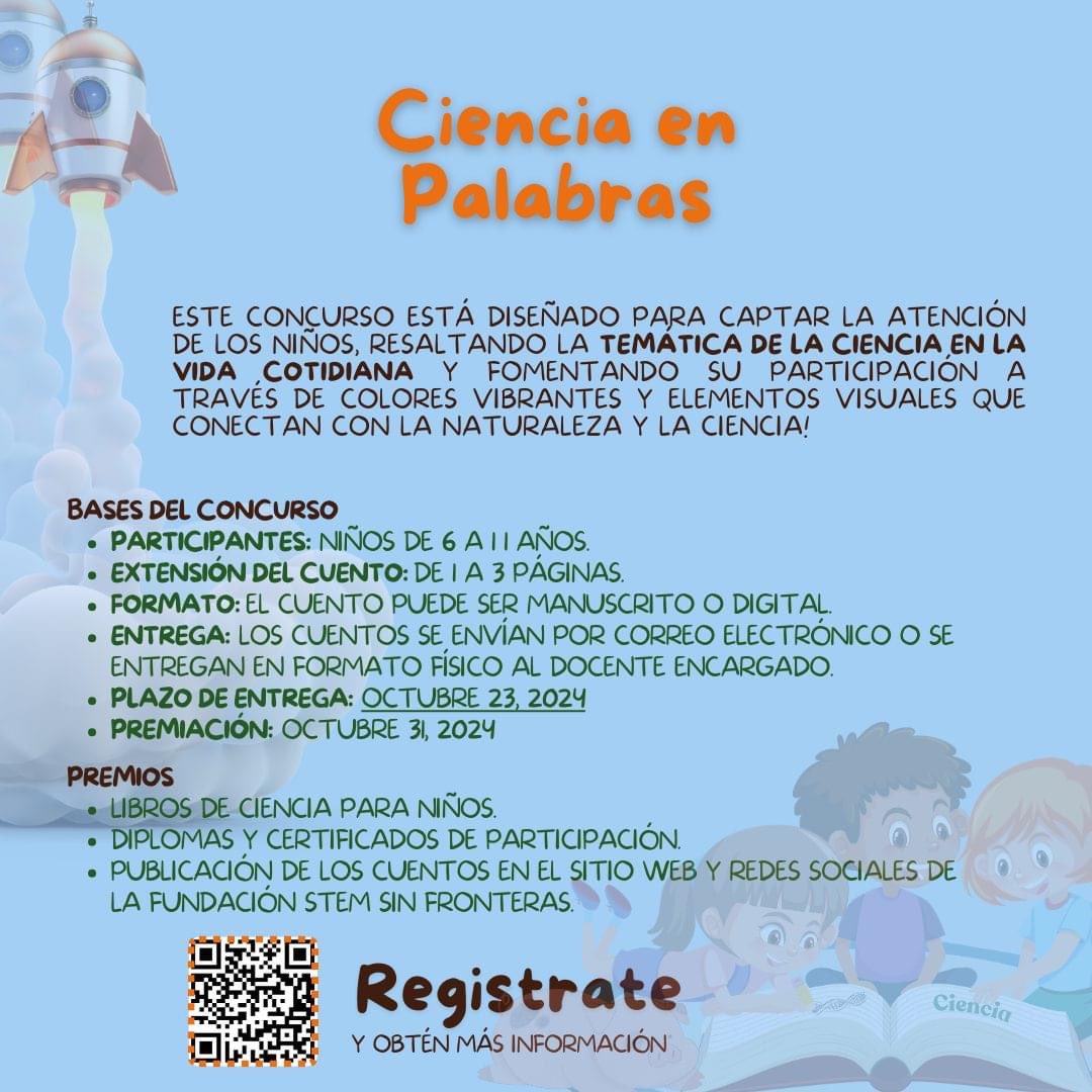 🎉 ¡Atención, docentes de zonas rurales de Colombia! 🎉

¿Tus estudiantes tienen entre 6 y 11 años? 🌱 ¡Inspíralos a participar en este emocionante concurso de cuentos científicos!

📩 Regístrate y obtén más información en el siguiente enlace: facebook.com/share/vD9pGyE5…