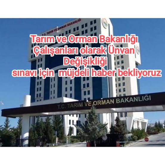 #AçıklamaBekliyoruz

Tarım ve Orman Bakanlığı çalışanları olarak Ünvan Değişikliği sınavı için  müjdeli haber bekliyoruz.
<a href="/huseyinozturk_1/">Hüseyin ÖZTÜRK 🇹🇷</a> 
<a href="/_aliyalcin_/">Ali YALÇIN</a> 
<a href="/ibrahimyumakli/">İbrahim Yumaklı</a> 
<a href="/bekirgizligider/">Ebubekir GİZLİGİDER</a> 
<a href="/Seyfullahaslntk/">Seyfullah Arslantürk</a> 
<a href="/TCTarim/">T.C. Tarım ve Orman Bakanlığı</a> 
<a href="/OnderKahveci/">Önder Kahveci</a> 
<a href="/Kamu_Sen/">Türkiye Kamu-Sen</a> 
<a href="/MemurSenKonf/">Memur-Sen</a> 
<a href="/TocBirSenGM/">TOÇ BİR-SEN</a>