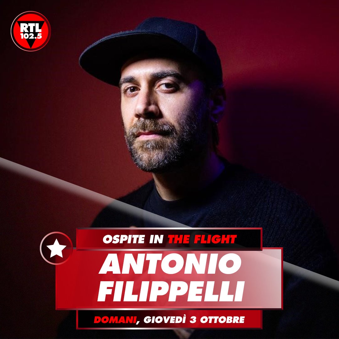 rtl1025's tweet photo. 📅 Domani, giovedì 3 ottobre
⏰ Alle 15.00
🎙️@afwine sarà ospite in #TheFlight

#AntonioFilippelliRTL1025 #XF2024 @XFactor_Italia

Segui la diretta su RTL102.5 PLAY 📲 https://t.co/36B2WSdI0F https://t.co/sWv0pYoToQ