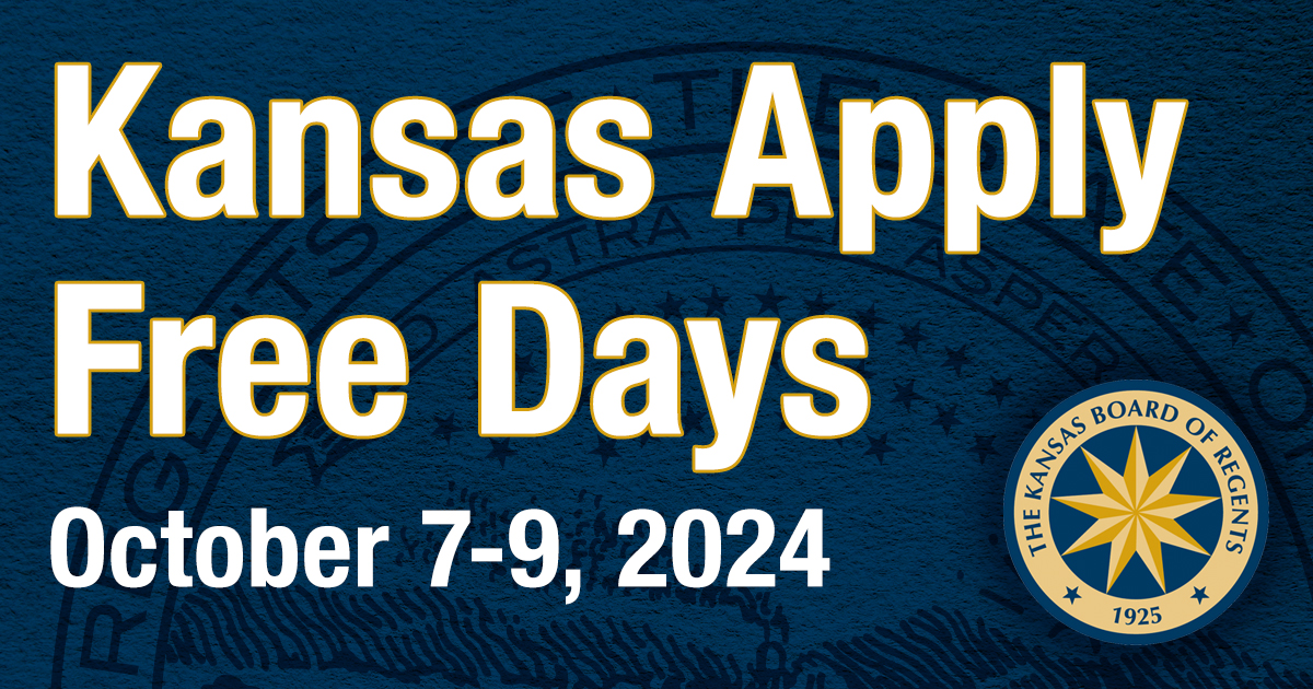FortHaysTechNC's tweet photo. Mark your calendars! October 7-9, 2024 is Kansas Apply Free Days at Fort Hays Tech | North Central. If you fill out your Fall 2025 application on one of these days, we will waive the $50 application fee! https://t.co/H7qIbxucLM