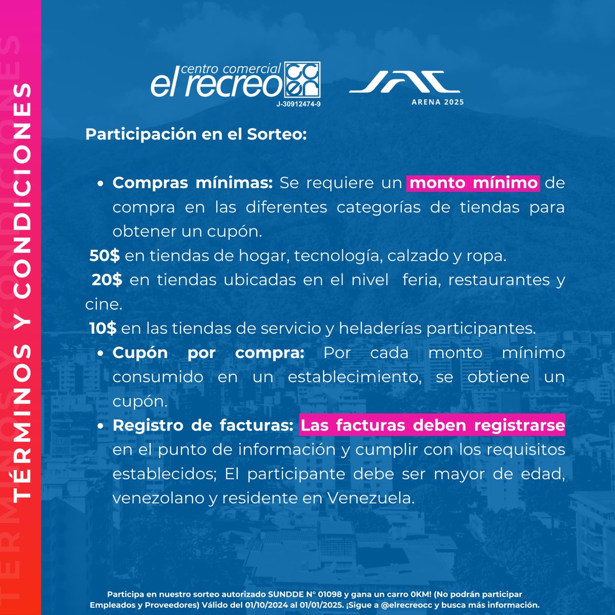 elrecreocc's tweet photo. 🎉 ¡Gran Rifa en El  Recreo! 🎉

¡No te pierdas la oportunidad de ganar increíbles premios! 🎁✨

📅 Fecha del Sorteo:  1/10/2024 hasta el 1/1/2025

¿Cómo participar? 🤔
👇👇👇 https://t.co/pM7TmZlTdv