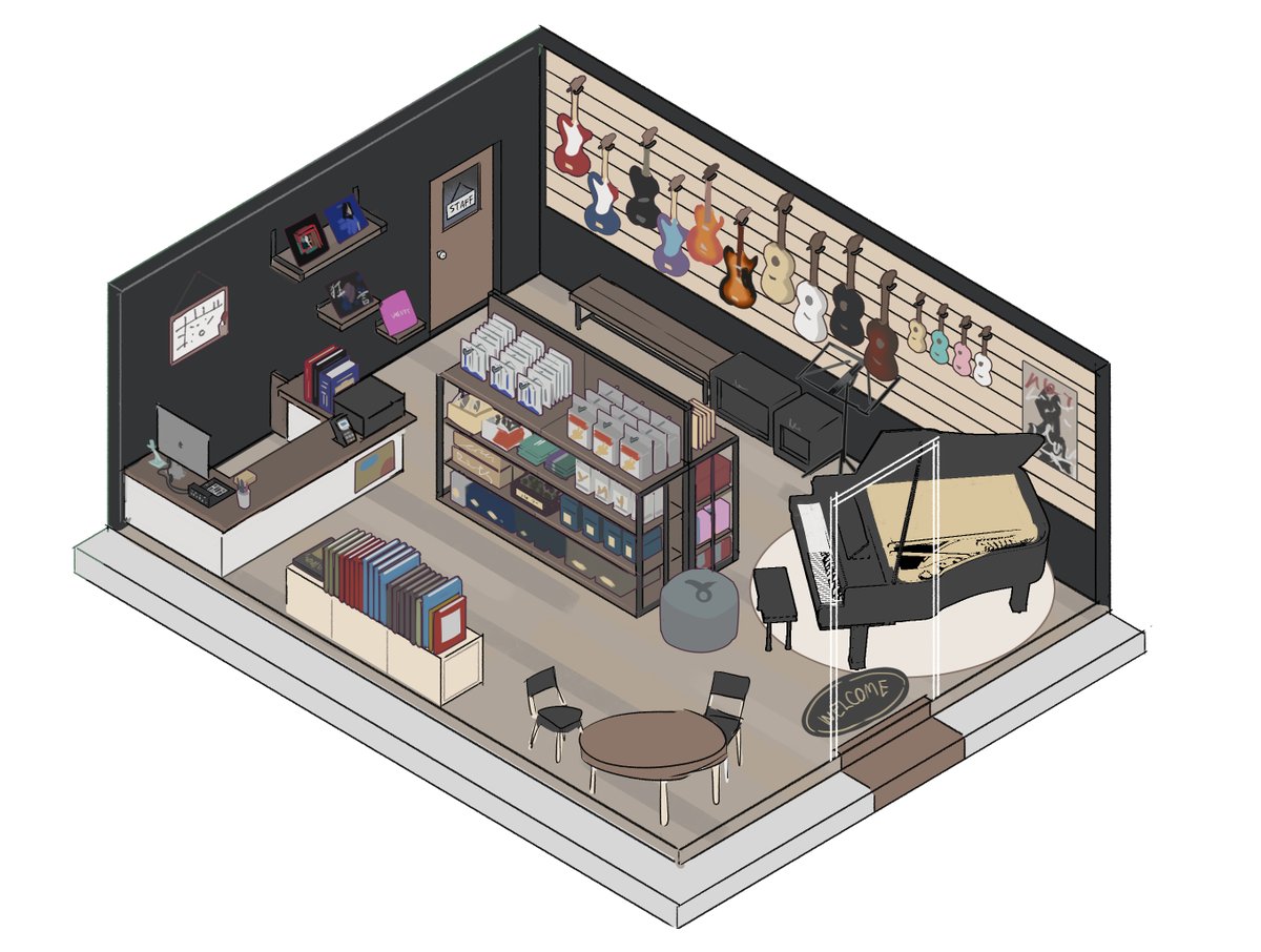 srk_yuuya's tweet photo. บรรยากาศภายในร้าน YOUR SOUND 
เปิด 11.00 - 20.00 ปิดทุกวันจันทร์
ร้านอยู่ในย่านการค้าเซย์ชิน ใกล้กับโรงเรียนชินราคุ (🥺)
มีแอคเคาท์บนเว็บบอร์ด ชื่อแอค YOUR SOUND shop

อ่านข้อมูลร้านได้ที่ : https://t.co/bZQzh7xTo8 https://t.co/XydkdMcAMe