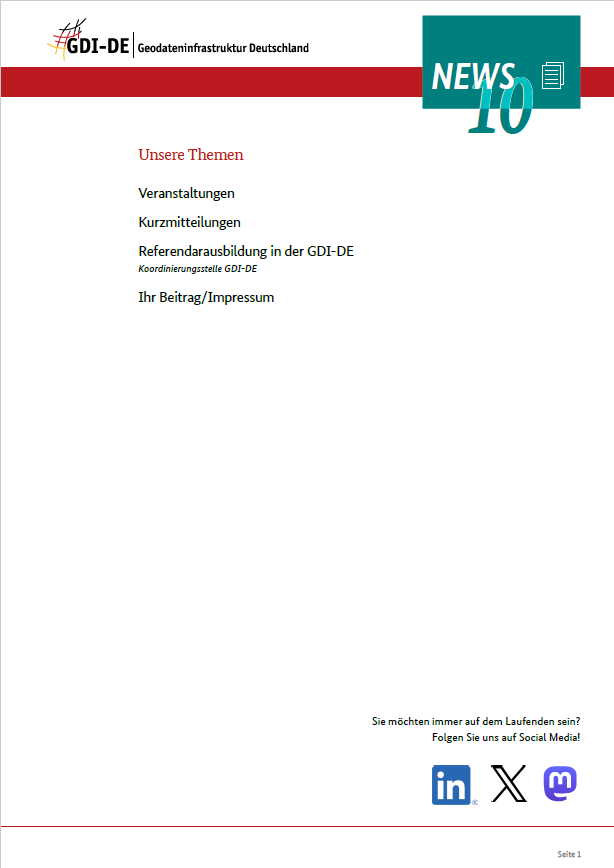Kst. Geodateninfrastruktur Deutschland (GDI-DE) tweet media