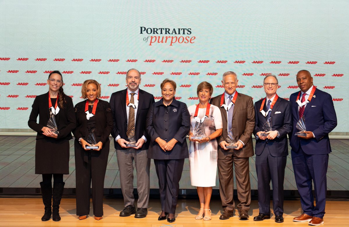 I am inspired by each of the individuals we honored at this year’s <a href="/AARP/">AARP</a> #PurposePrize Award celebration, each one proof of what can be accomplished by finding and fulfilling your purpose. Learn more about each of these 50-plus changemakers: spr.ly/6013U3eHW