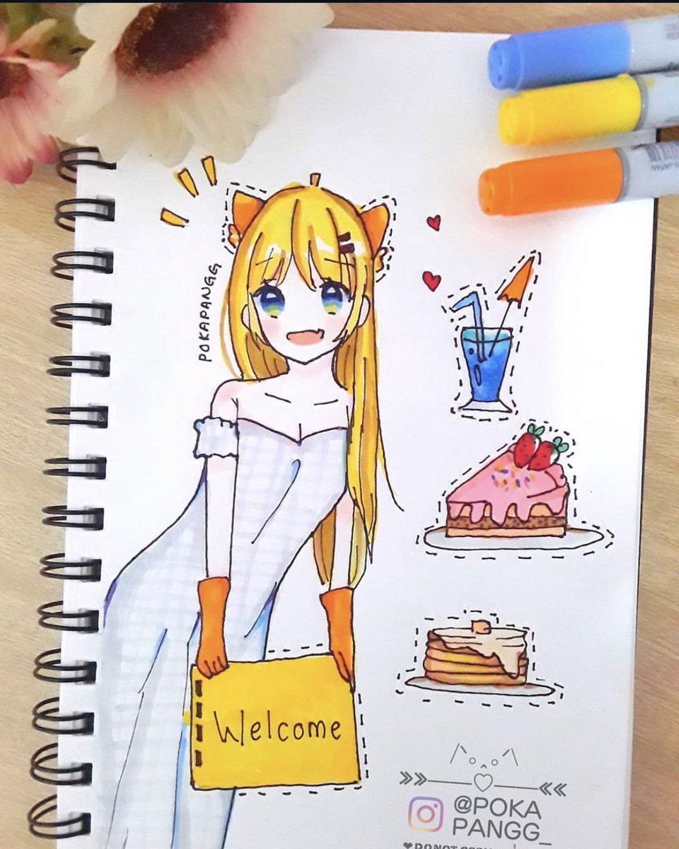 Moonori4's tweet image. Welcome to cute cafe ~ 
What do u want to order ?