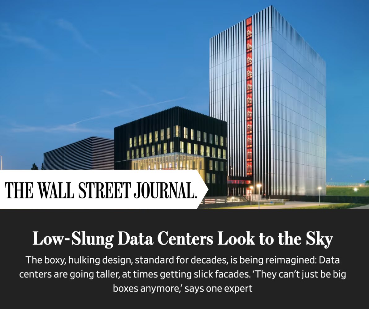 Metro Edge Development Partners (@metroedgedev) on Twitter photo Our IMD1 project in #Chicago showcases how #datacenters can be powerful and still seamlessly blend into the community. As AI drives demand for more power, we are committed to maximizing urban space while still enhancing the cityscape.
Full <a href="/WSJ/">The Wall Street Journal</a> article: shorturl.at/cx3hK Our IMD1 project in #Chicago showcases how #datacenters can be powerful and still seamlessly blend into the community. As AI drives demand for more power, we are committed to maximizing urban space while still enhancing the cityscape.
Full <a href="/WSJ/">The Wall Street Journal</a> article: shorturl.at/cx3hK