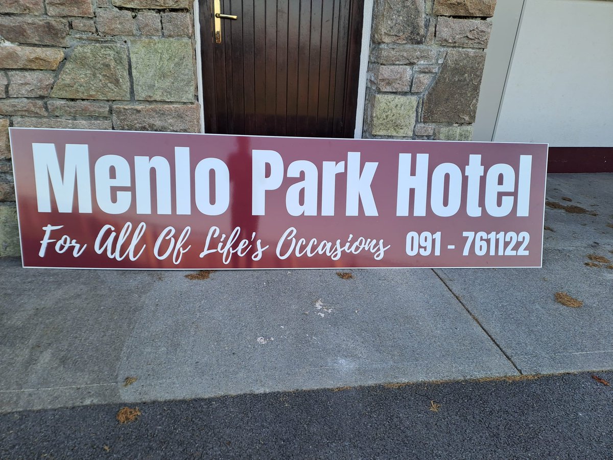 A Huge thank you to <a href="/MenloParkGalway/">Menlo Park Hotel</a> for coming on board with our pitch sign advertising campaign. 👏🤝

#advertising #community #gaa #sponsorshipopportunity