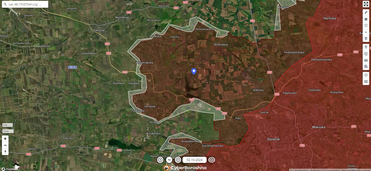 Центр спеціальних операцій СБУ ФПВ дроном знищує БМ-21 "Град" на північний схід від Скучного, Донецька область. 

NE of Skuchne, Donetsk Oblast, Ukraine 
48.170375, 37.516180
<a href="/GeoConfirmed/">GeoConfirmed</a> <a href="/UAControlMap/">Ukraine Control Map</a>
