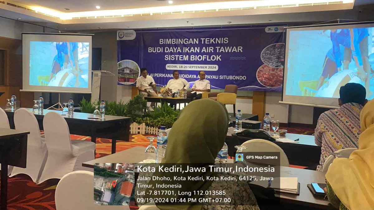 IstiAnggih's tweet photo. Rabu - Jumat (18 - 20/09/2024), Anggih Isti, Luhkan Kab.Wonosobo Mengikuti Kegiatan BIMTEK Budidaya Ikan Sistem Bioflok dari BPBAP Situbondo 

#GiatLuhkanSatminkalTegal 
#luhlapor 
@PKBLU_bp3tegal https://t.co/HmyKRr9cKi