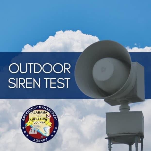 The monthly siren test will occur this morning at 9:15 am. This is only a test.