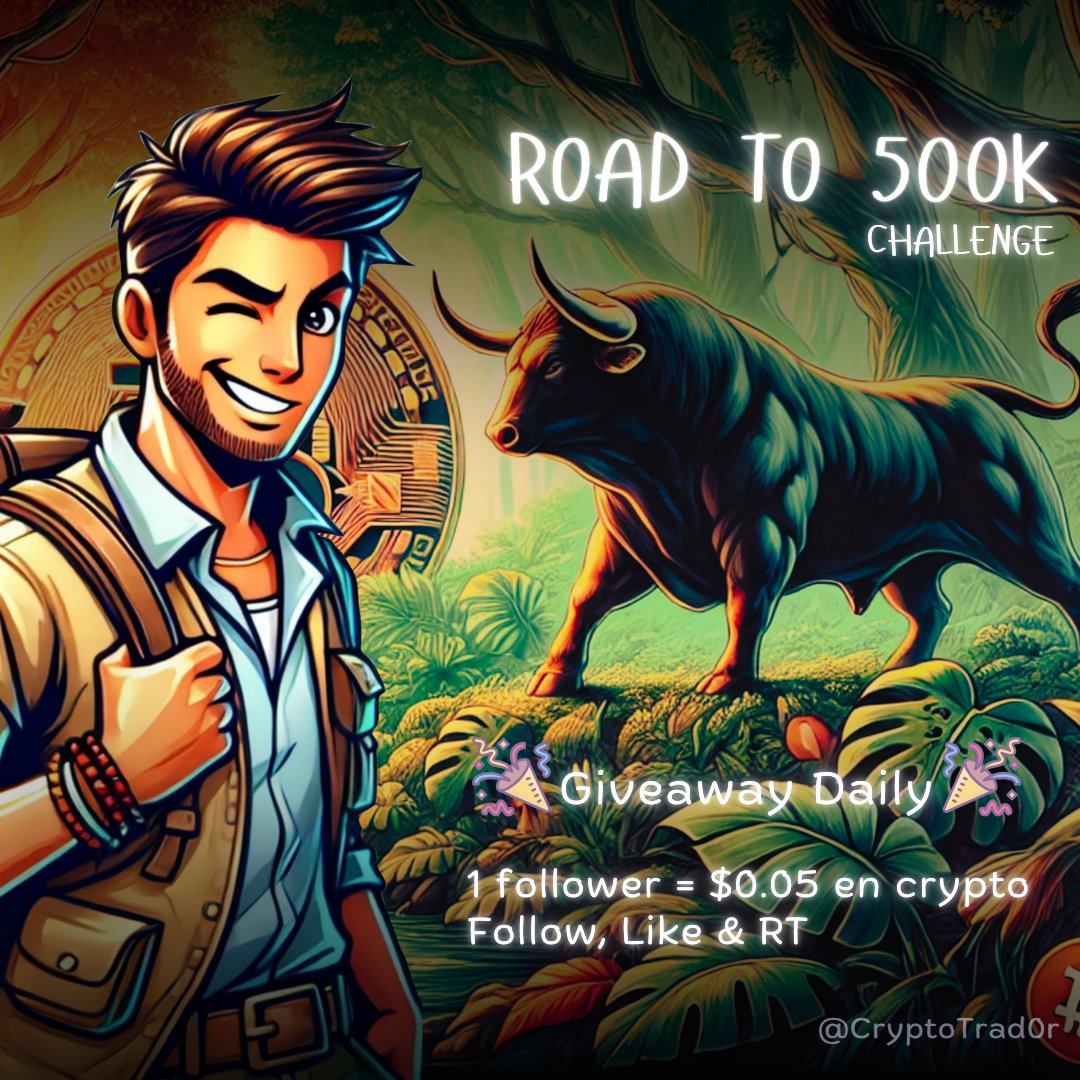 cryptotrad0r's tweet photo. 🎉 #Giveaway & #RoadTo500k challenge📈 

🚨1 Follower = $0.05 ajouté dans la cagnotte - Distribution daily ! 🚨

 Exemple :
1⃣Aujourd'hui le compte a gagné 1000 followers
2⃣ Montant de la cagnotte : 1000 * $0,05 = 50$ 
3⃣Chaque jour, je tire au sort un gagnant parmi ceux qui ont RT & liké ce tweet
4⃣Je DM l'heureux gagnant qui m'envoi une adresse crypto pour lui envoyer 25$ 

Condition de participation : 
✅Follow @CryptoTrad0r 
✅RT & like ce post  

PS : plus vous likez / RT les posts que je publie, plus il y a de followers, plus les cagnottes seront grosses 💸

Maintenant que vous savez ce que vous pouvez gagner, laissez-moi vous expliquer mon défi 👇

Je commence avec 30 000 $. 
👉Mon objectif est simple : atteindre les 500 000 $📈 

Vous pensez que c'est impossible ? Lisez la suite ! #RoadTo500k #CryptoChallenge 

Mon arme secrète : 
Je n'ai pas besoin de surveiller le marché 24/7. 

👉Une grosse partie de mon capital est gérée automatiquement via @CryptoTraderOff, ce qui me permet de saisir les opportunités de marché tous les jours, à toute heure, sans stress. 
#Crypto #AutomatedTrading

Les stratégies ? 
👉Risquées, mais calculées. 
1⃣ La majorité de mon bag est sécurisée avec le trading automatisé, le temps que je monte en compétence. 💪

2⃣ Une petite partie de mon capital sera allouée pour jouer sur plusieurs tableaux plus risqués :
• Achat spot sur des low caps
• Trading à levier
• Participation aux #ICO et #farming
• Opportunités #airdrop & #NFT 

3⃣ Votre aide sera essentielle : partagez moi les opportunités que vous trouvez, et je vous ferez croquer les profits via des #giveaway 🎉
#LowCapGems #ICO #NFT #Airdrops 

💬Je ne suis certainement pas le bloc le plus confirmé de la blockchain, mais je sais reconnaître une bonne stratégie quand je la vois !💪

Transparence totale. 
👉Je partage toutes mes actions avec la communauté. Vous pouvez suivre l'évolution de mon portefeuille en direct. 📈

ℹ️ Je partagerais un Google Sheet à jour (gratuit, évidemment) qui détaillera chaque mouvement, chaque gain, chaque perte (quand il y en a). 

💥 Si vous voulez apprendre, ou me voir tomber, suivez-moi !

Et n’oubliez pas le daily giveaway 🎉

🚨 1 Follower = $0.05 de la #crypto de votre choix à gagner pendant mon challenge #RoadTo500k ! 🚨

🔹 À la fin de chaque journée, je fais un tirage au sort :
👉 1 follower ayant liké et RT ce post remporte la totalité de la cagnotte accumulée dans la journée 💰

ℹ️ Plus vous likez / RT les posts que je publie, plus il y a de followers, plus les cagnottes seront grosses 💸

#Giveaway #CryptoGiveaway #CryptoChallenge  #Blockchain