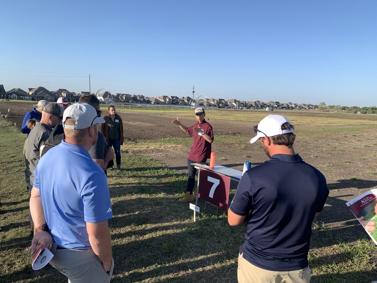 Texas A&amp;M AgriLife field day at the Dallas center. Dr. Young-Ki Jo  discusses take all root rot and large patch
