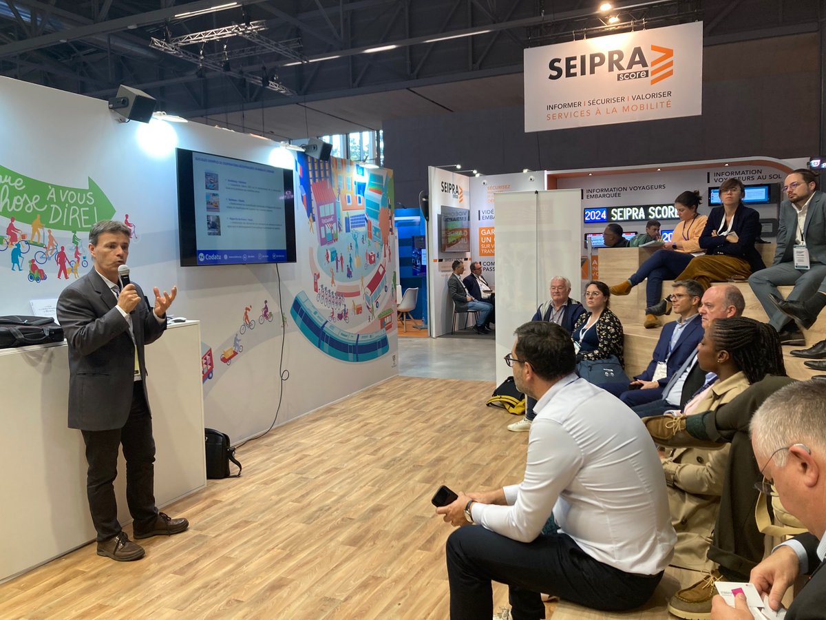 CODATU_org's tweet photo. Intervention de Jean-Jacques Helluin, Délégué Général de @CODATU_org , à l’ #EuMoExpo intitulée « AOM à l’international : pourquoi et comment agir ? » pour présenter le dispositif « 1% Mobilité urbaine » ➡️https://t.co/FT5Eb8fKnV https://t.co/vHET0bBLWZ
