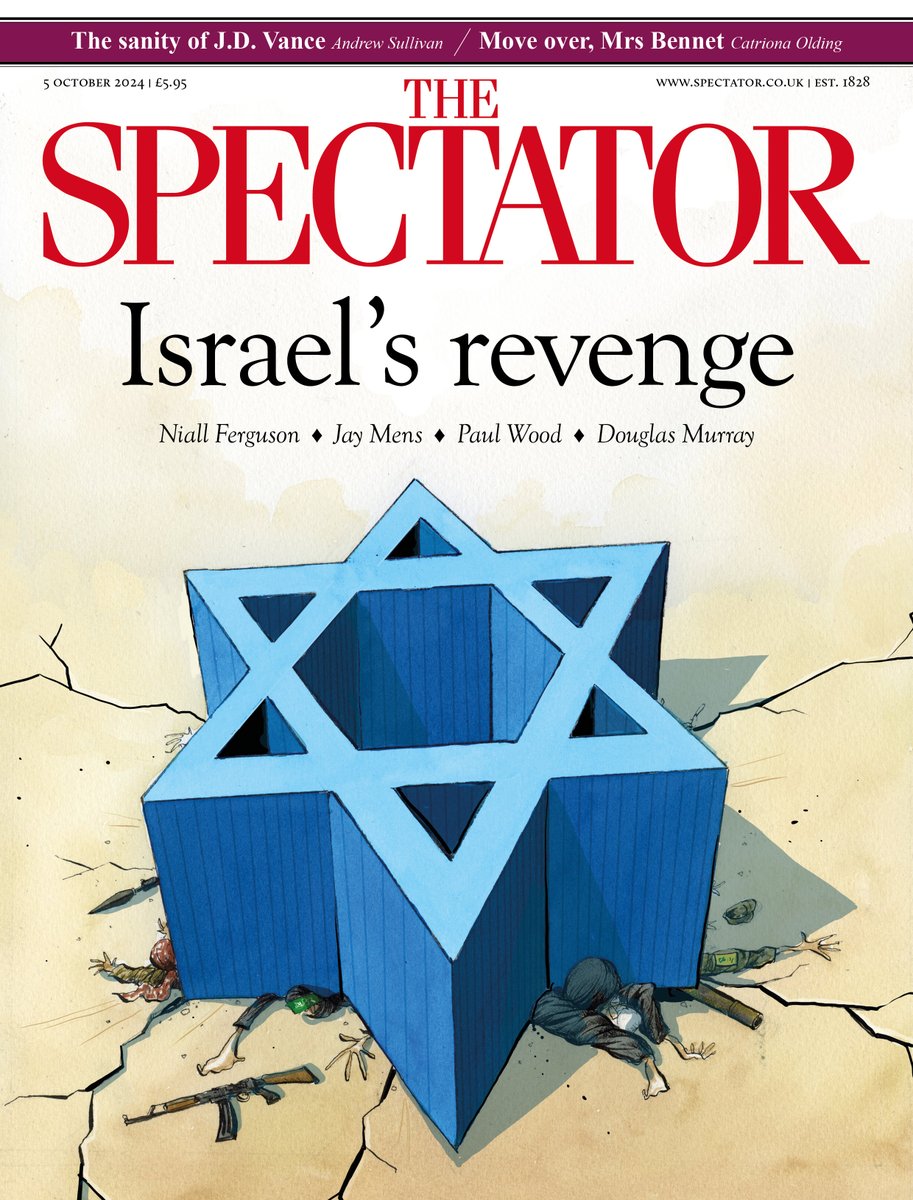 🗞️ Israel’s revenge: Iran is trapped between martyrdom and humiliation

✍️ In the mag:

• Fraser Nelson: 15 years in the editor’s chair
• Niall Ferguson: how will history judge Netanyahu?
• Rod Liddle: in defence of Rosie Duffield

spectator.co.uk/subscribe-now