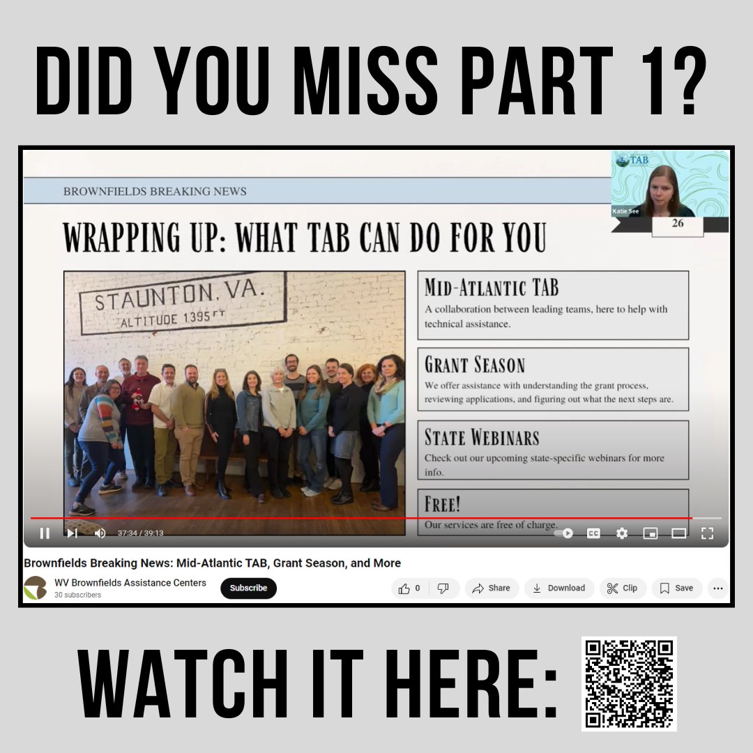 WV Brownfields Assistance Centers tweet media