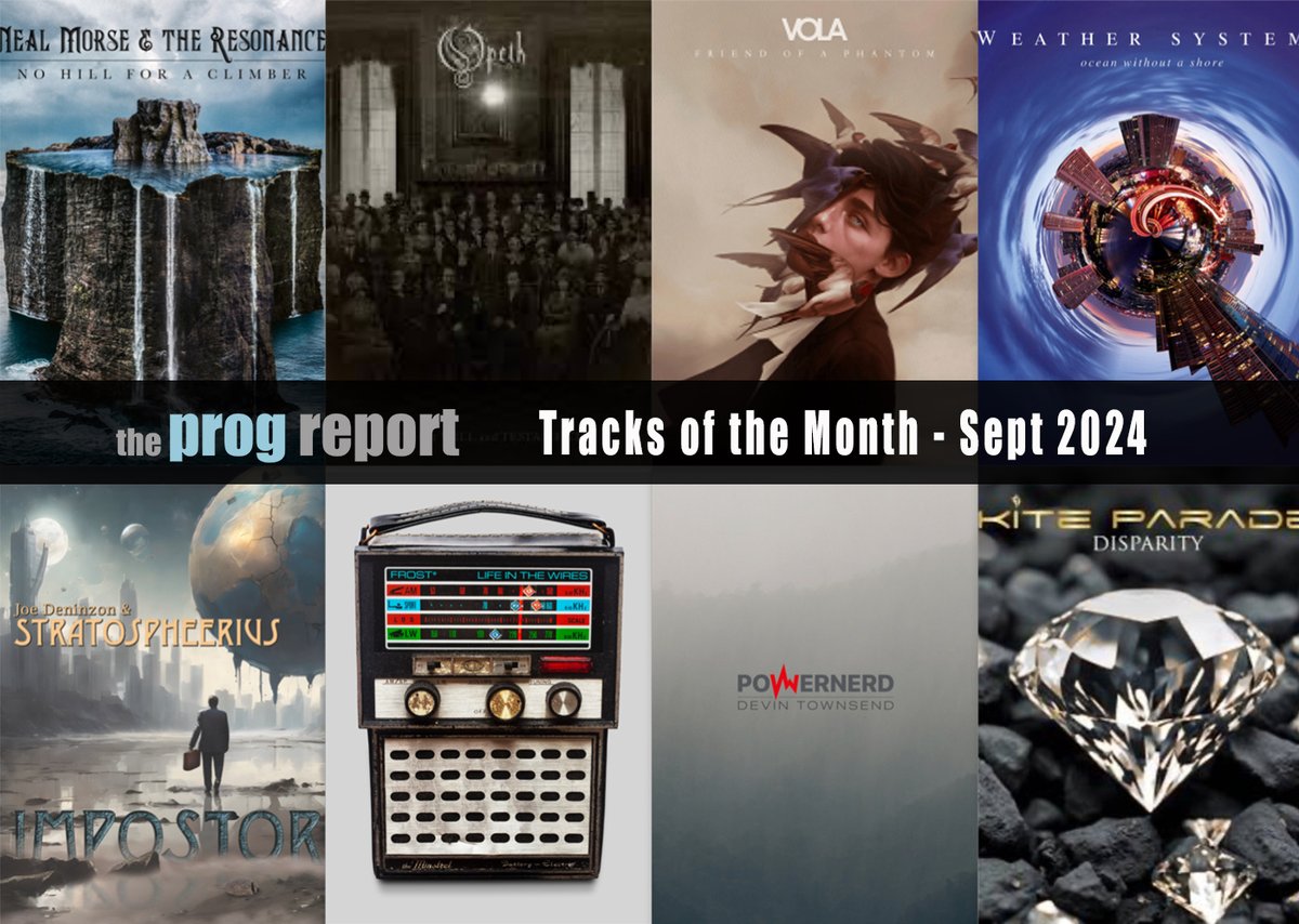 theprogreport's tweet photo. Vote for the Track of the Month for Sept. 2024 featuring great songs from @NealMorse @OfficialOpeth  @volaband  #WeatherSystems  @stratospheerius  @Here_Be_Frost  @dvntownsend @KiteParadeHQ 

https://t.co/chicOxFtFH https://t.co/9txMcL5po9