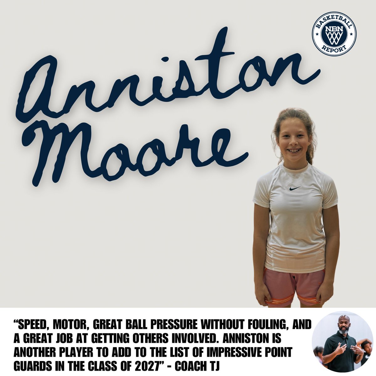 Shock Open Run

⭐️Anniston Moore

✅Speed
✅Fearless
✅Playmaker

“Speed, motor, great ball pressure w/out fouling, &amp; a great job getting others involved. Anniston is another player to add to the list of impressive point guards in the class of 2027.” - Coach TJ

<a href="/Anniston_Moore4/">Anniston Moore</a>