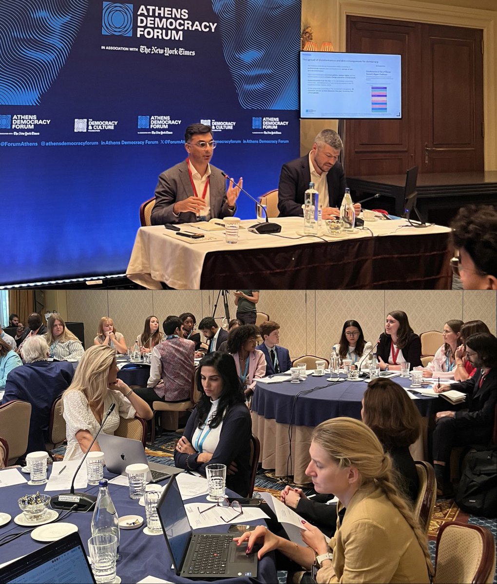 Athens Democracy Forum (@forumathens) on Twitter photo An animated conversation on Information Integrity during our parallel session with <a href="/Cam_Grenier/">Camille Grenier</a> of <a href="/Forum_InfoD/">Forum on Information & Democracy</a> and <a href="/nishantlalwani/">Nishant Lalwani</a> of <a href="/TheIntlFund/">International Fund for Public Interest Media</a>
#AthensDemocracyForum #informationintegrity #journalism #Democracy2024 #AthensForum An animated conversation on Information Integrity during our parallel session with <a href="/Cam_Grenier/">Camille Grenier</a> of <a href="/Forum_InfoD/">Forum on Information & Democracy</a> and <a href="/nishantlalwani/">Nishant Lalwani</a> of <a href="/TheIntlFund/">International Fund for Public Interest Media</a>
#AthensDemocracyForum #informationintegrity #journalism #Democracy2024 #AthensForum