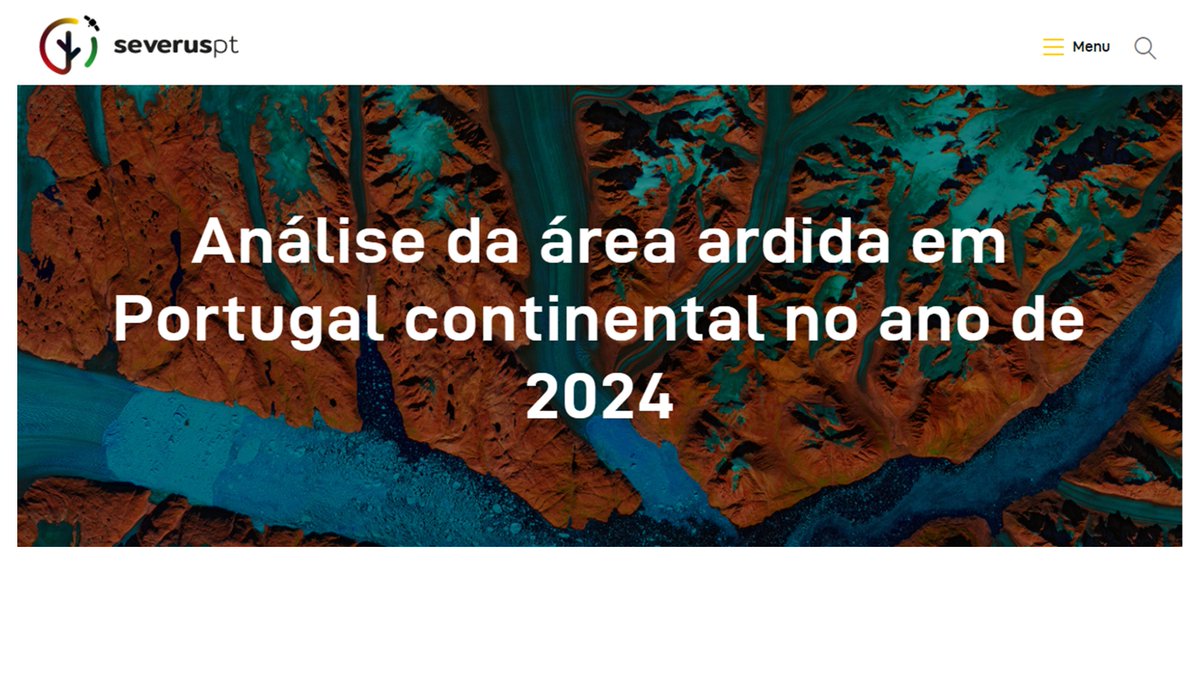 O projecto SeverusPT preparou um relatório preliminar com estatísticas atualizadas sobre o impacto dos incêndios de 2024 -"Análise  da área ardida em Portugal Continental no ano de 2024" - Visitem o link: severus.pt/analise-da-are…
👇