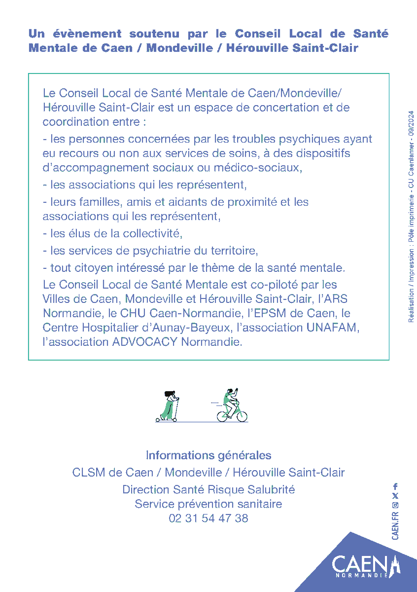 Epsmcaen's tweet image. #sism2024 Dans le cadre des Semaines d&apos;information à la santé mentale, les usagers du SAMSAH l&apos;Envol ont testé trois #parcours #santé et vous invitent mercredi 9 octobre à la restitution de leur expérience, 13h30-16h30 à la Maison du temps libre à Hérouville Saint Clair