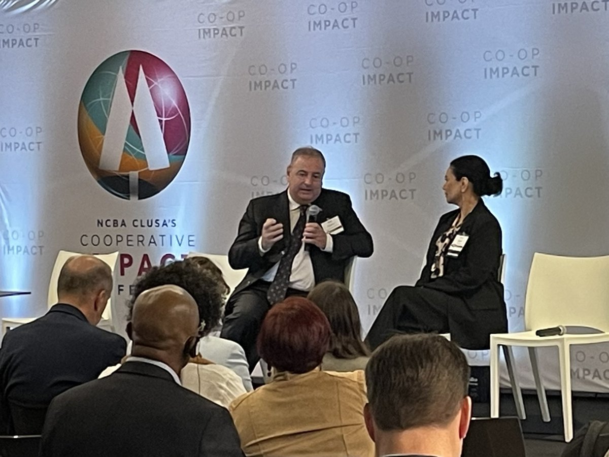 We’re so excited to be at the <a href="/NCBACLUSA/">NCBA CLUSA</a> #Coop Impact conference in DC. Thanks to <a href="/icacoop/">International Cooperative Alliance</a> President Ariel Guarco and representatives from around the world for being part of the celebration!