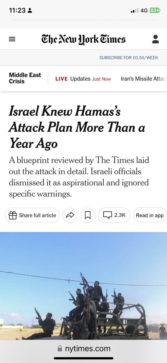 In un articolo del New York Times, si afferma che l’intelligence israeliana era informata di un possibile attentato! Ci credete?