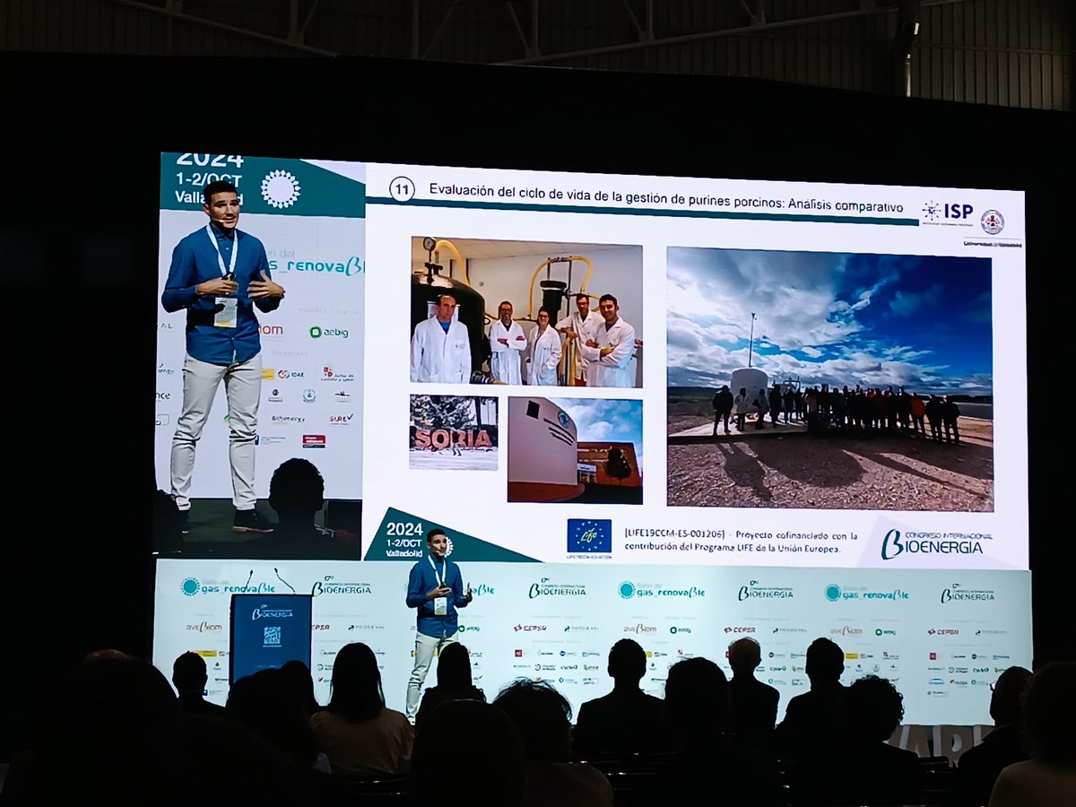 Alfonso García, investigador de la EiFAB presenta los resultados del proyecto LIFE Smart Agromobility en el Salón del Gas Renovable.