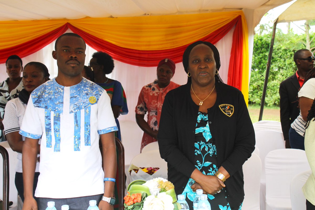 rotaryd9213's tweet photo. District Governor Anne Nkutu visits the RC @OfKabarole's #BELEP project at Karambi P/S, Fort Portal, advancing the cause of literacy and education for a brighter future. This impactful initiative is dedicated to empowering the next generation to reach their full potential. https://t.co/vYdVJMZ5QY