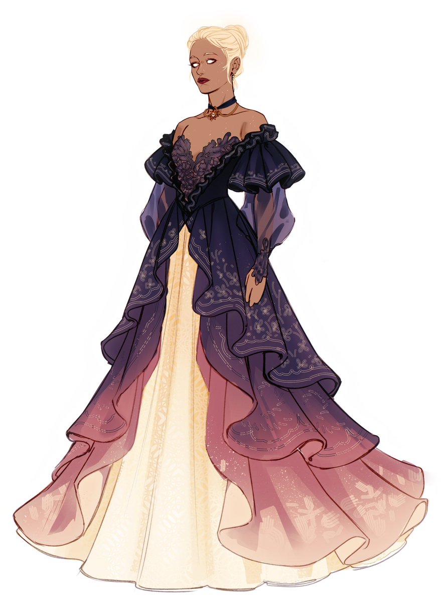 Какая dnd кампания без бала? У нас тоже был 👀✨ приодела свою микро аасимара по этому поводу 🌌