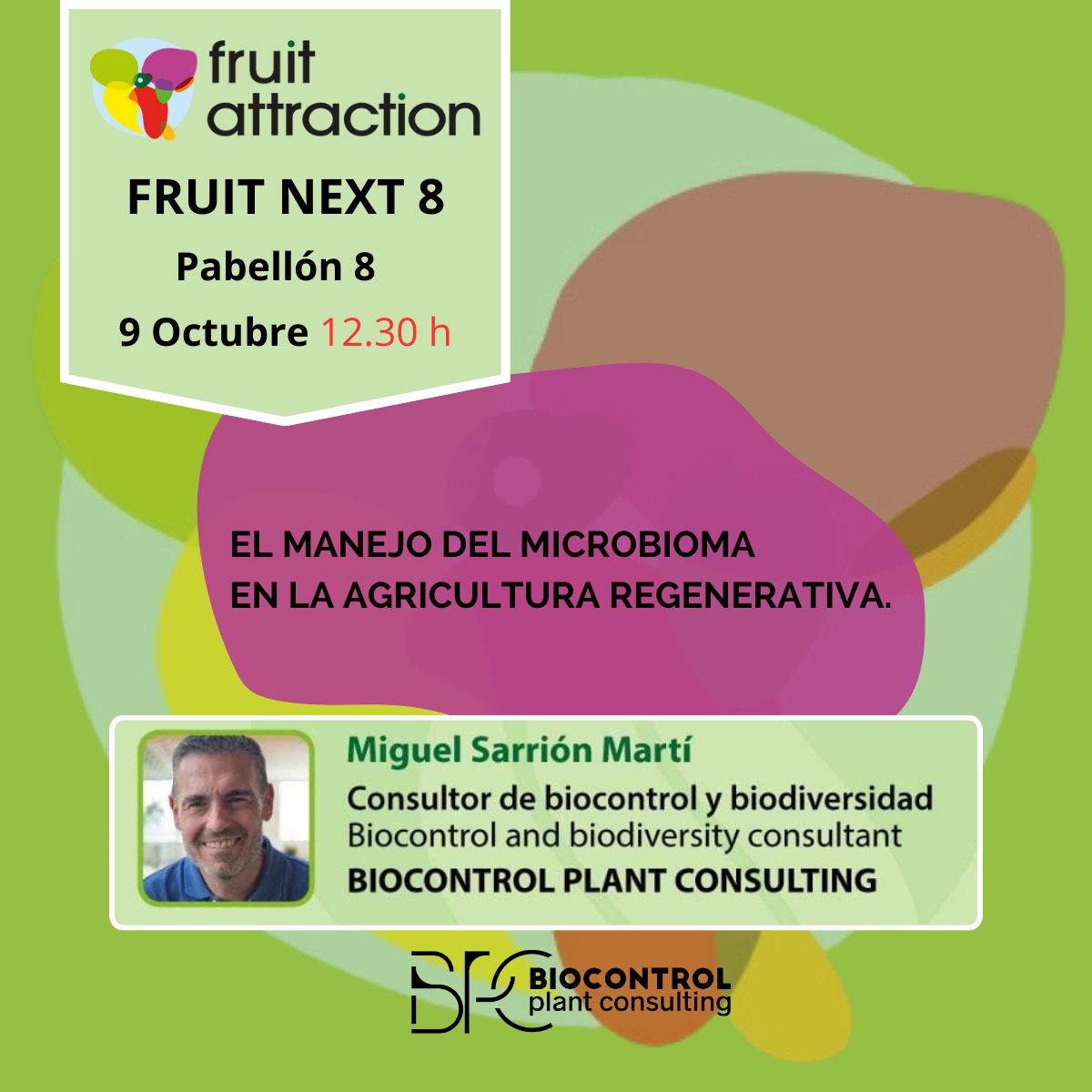 ¿Quieres conocer nuevas herramientas biotecnológicas para regenerar y estimular el microbioma del suelo en agricultura??? 
 Soluciones innovadoras y pioneras de la mano de <a href="/BiorizonBiotech/">Biorizon Biotech</a> .
 ¡Te esperamos!!! 💚

#fruitattraction #agricultura #agriculturaregenerativa