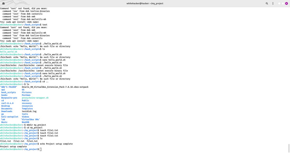 IbraheemA50's tweet image. Day 1⃣ of #30DaysOfBashScripting
@akintunero
Started the day by learning what Bash Scripting is and how powerful it can be for tasks like automation, system integrity checks, and more.
Also learned how to create and run a basic bash script! 💻