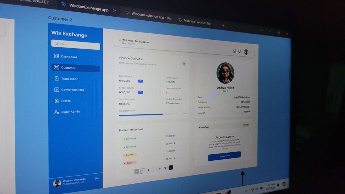 blaqforce999's tweet image. Introducing Wisdom Exchange Admin Dashboard!

After weeks of crafting &amp;amp; iterations, our powerful dashboard is ready!
Easily manage users, track transactions &amp;amp; make data-driven decisions.

Proud of what we&apos;ve built!
#WisdomExchange #AdminDashboard #Fintech #CDExchange #Innovation