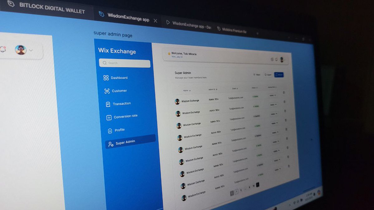 blaqforce999's tweet image. Introducing Wisdom Exchange Admin Dashboard!

After weeks of crafting &amp;amp; iterations, our powerful dashboard is ready!
Easily manage users, track transactions &amp;amp; make data-driven decisions.

Proud of what we&apos;ve built!
#WisdomExchange #AdminDashboard #Fintech #CDExchange #Innovation