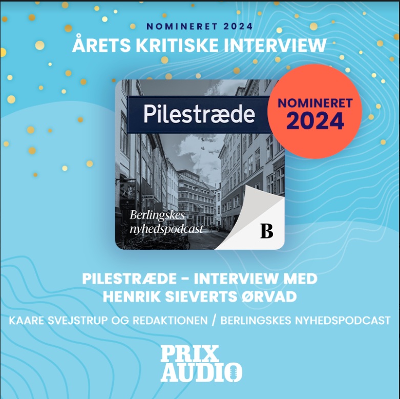 StinneAndreasen's tweet image. Stolt af @KaareSvejstrup og resten af holdet bag Pilestræde for nomineringen til Årets kritiske interview. Så velfortjent @MadsKlindt @JoeHolga @Niels_Frederik  berlingske.dk/podcast-pilest…