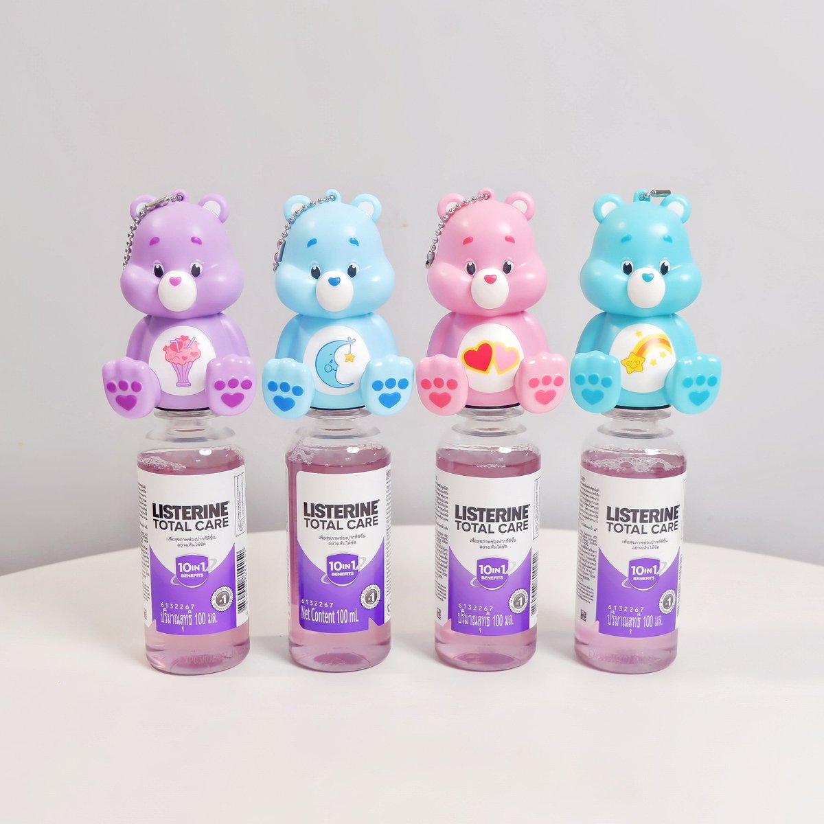 ต่ายล้าววว คุณน้องก็น่ารักเกิ๊นนน !  Listerine x Care Bears 🐻🐨🐻‍❄️ เป็นการบ้วนปากที่เต็มไปด้วยความน่ารัก🩷✨️ ยิ่งเอามาห้อยกระเป๋ายิ่งน่ารัก แต่ห้อยแค่ตัวเดียวอะมันไม่เลิศค่ะ มี 4 แบบก็ต้องเก็บให้หมด แล้วห้อยให้ครบ! ไม่ตกเทรนด์แน่นอน https://t.co/JX37GFEbb2