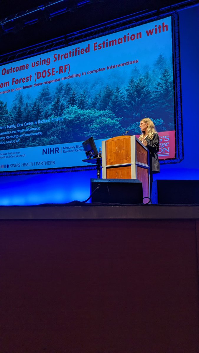 KCTU Mental Health Statistics Group (@kctu_mh_stats) on Twitter photo Yesterday, we had <a href="/MollieStats/">Mollie Payne</a> give her talk "Outcome of Stratified Estimation with Random Forest (DOSE-RF)" in the first session of the conference: PS.1A - New Statistical Methods 🌳 Yesterday, we had <a href="/MollieStats/">Mollie Payne</a> give her talk "Outcome of Stratified Estimation with Random Forest (DOSE-RF)" in the first session of the conference: PS.1A - New Statistical Methods 🌳