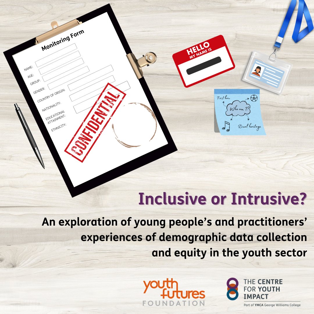 🧵NEW: We're proud to publish our latest report - supported by <a href="/YF_Foundation/">Youth Futures Foundation</a> - on the knowledge, practice, and views on the collection and use of demographic data in the UK youth sector.

🔗bit.ly/4dnWR5To9