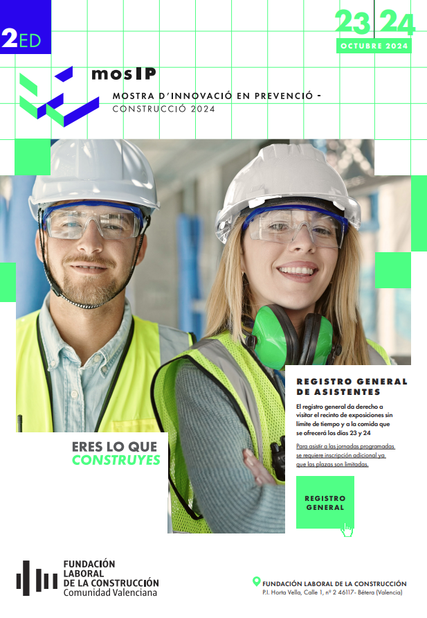 GVAinvassat's tweet image. 📣Próxima II Edición de la Mostra d’Innovació en #Prevenció del #SectorDeLaConstrucció - #MosIP 2024, organizada por👷@FLCconstruccion

🗓️2️⃣ 3️⃣ y 2️⃣4️⃣ de octubre
🏠Bétera (Valencia) 

🗣️Participarán entre otros, profesionales de #PRL y el #INVASSAT

👉
…unidadvalenciana.fundacionlaboral.org/actualidad/not…