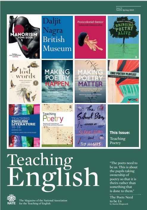 Poetry By Heart (@poetrybyheart) on Twitter photo Calling #teachers! Looking for #poetry inspiration ahead of #NationalPoetryDay? Enjoy FOR FREE this excellent <a href="/NATEfeed/">National Association for the Teaching of English</a> Teaching English poetry special, including articles by the #PoetryByHeart team.
tinyurl.com/4d43xxn3 Calling #teachers! Looking for #poetry inspiration ahead of #NationalPoetryDay? Enjoy FOR FREE this excellent <a href="/NATEfeed/">National Association for the Teaching of English</a> Teaching English poetry special, including articles by the #PoetryByHeart team.
tinyurl.com/4d43xxn3
