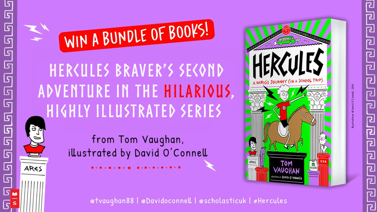 Competition alert!

Your chance to win a bundle of 10 books, including both books in the Hercules series by <a href="/tvaughan88/">Tom Vaughan</a> &amp; <a href="/davidoconnell/">David O'Connell</a> ⭐

For your chance to win, make sure you're following us, retweet &amp; tell us what your secret super skill would be!

Last entries 9th October.